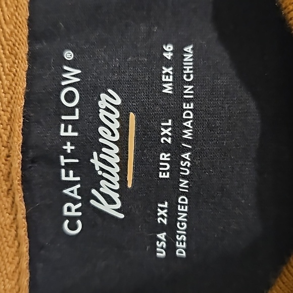 NWT Craft + Flow Men's 3 Button Black/Brown short sleeved shirt 2XL - Picture 6 of 13